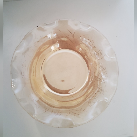 Vintage Carnival Glass Candy Bowl Dish - Picture 2 of 4